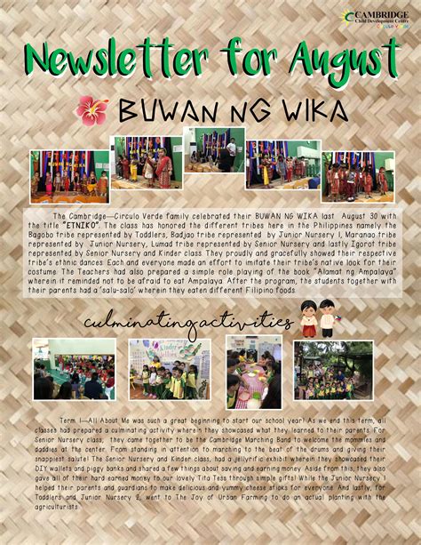 news writing article about buwan ng wika